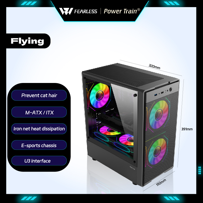 Retro Gaming Pc Case - Boîtier PC Flying Power Train MATX