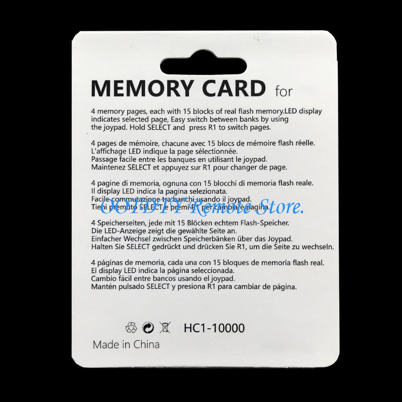 Memory Card Ps1 - Carte mémoire légère 4MB 4Mega pour