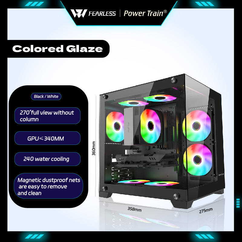 Retro Gaming Pc Case - Boîtier PC Gaming MATX/ITX Power Train