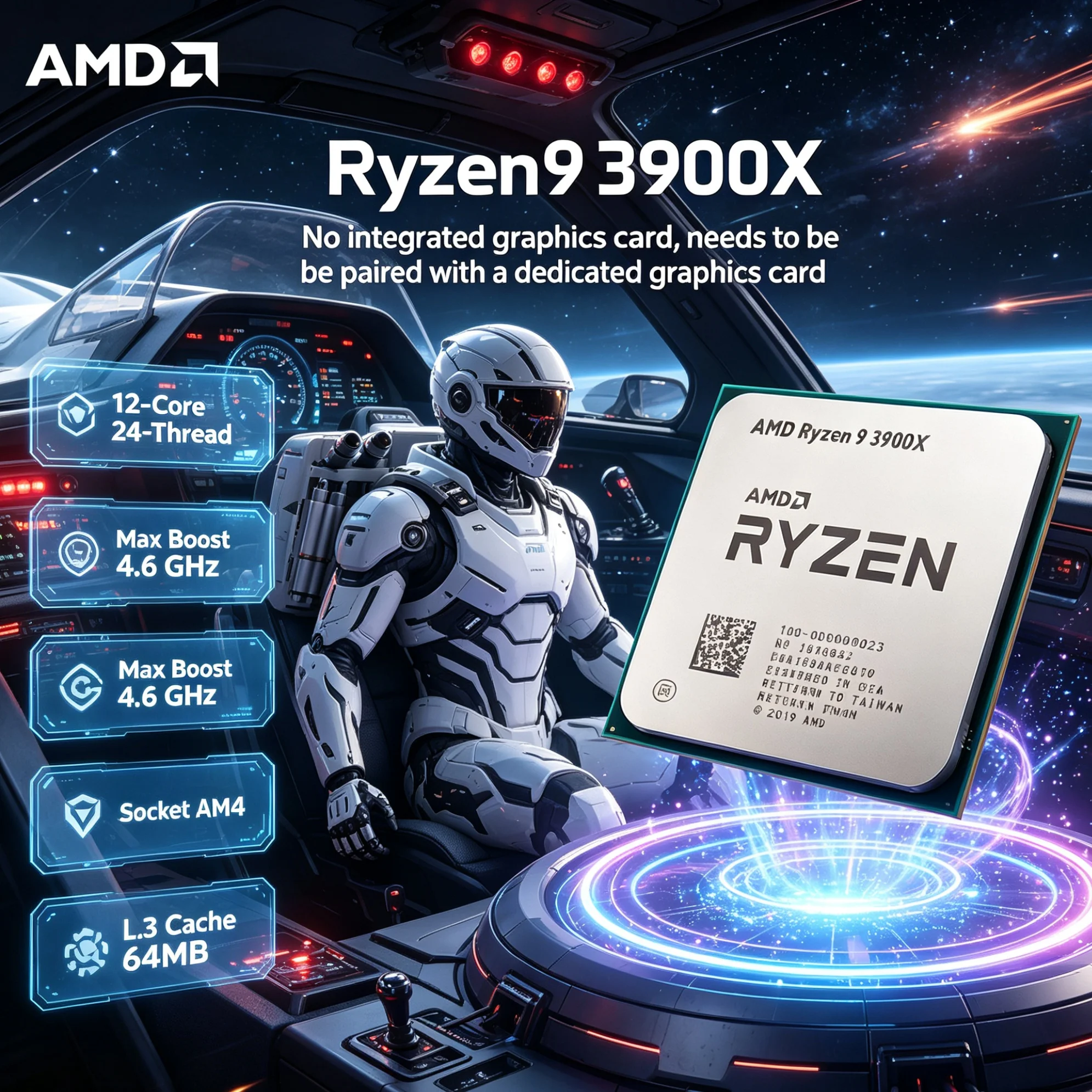 Amd Cpu Ryzen 9 - AMD Ryzen 9 3900X 12 cœurs