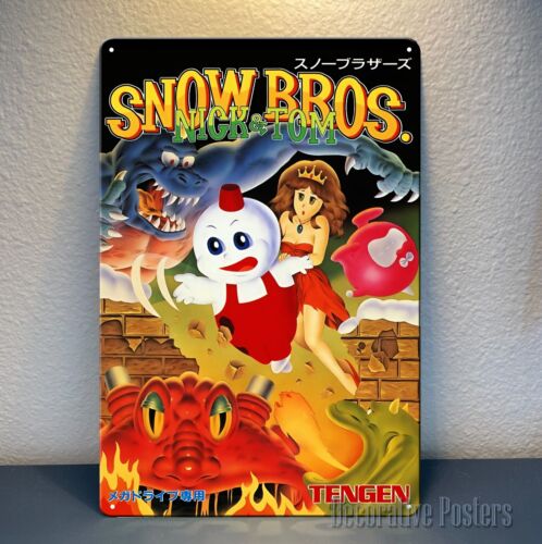 Retro Gaming Videos - p1, panneau d'affiche en métal pour