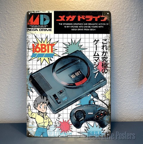Retro Gaming Videos - Affiche métallique de jeu vidéo rétro