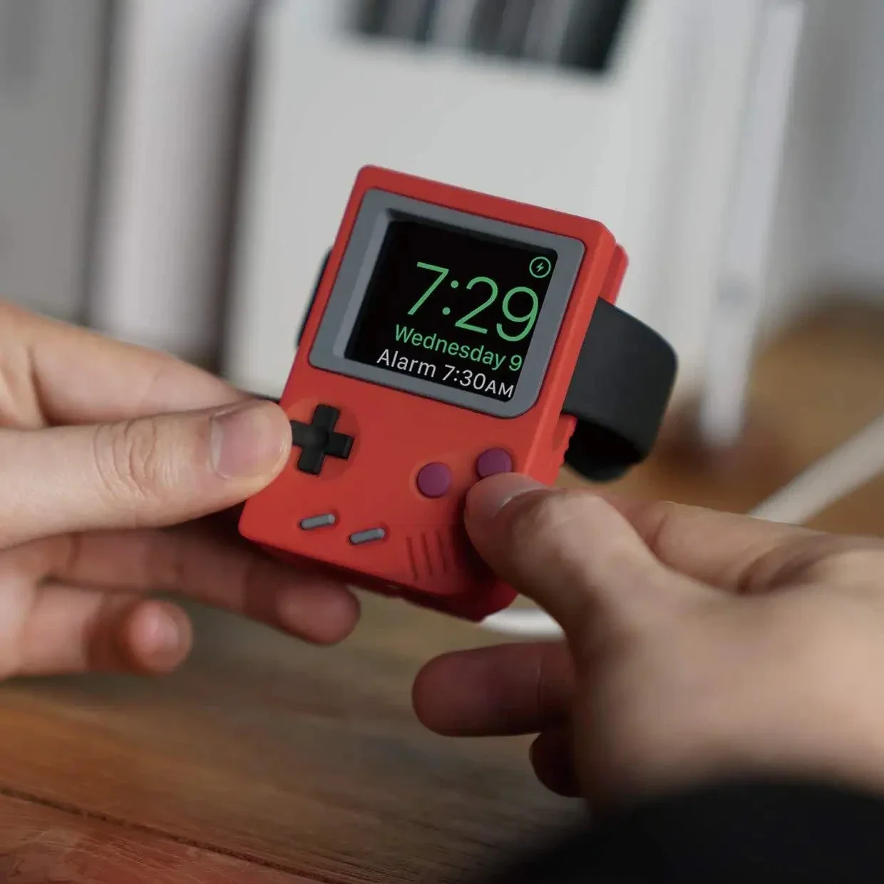 Retro Gaming Videos - Support en silicone pour chargeur Apple