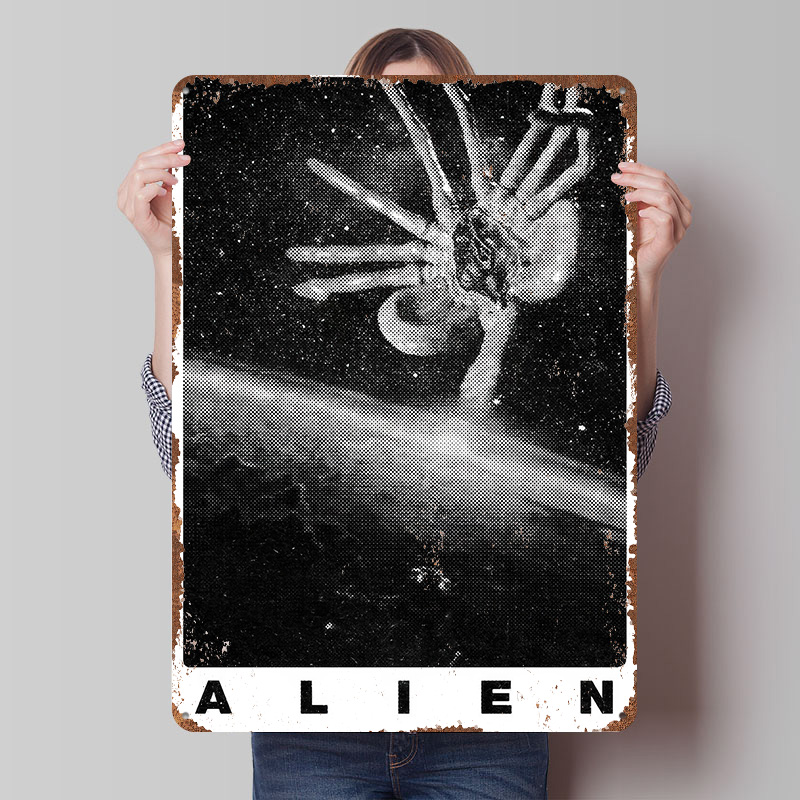 Retro Gaming Bar - Affiche imprimée du film Alien, Art