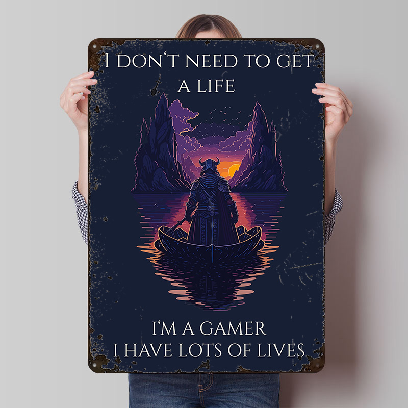 Retro Gaming Bar - Affiche de citation de jeu imprimée,
