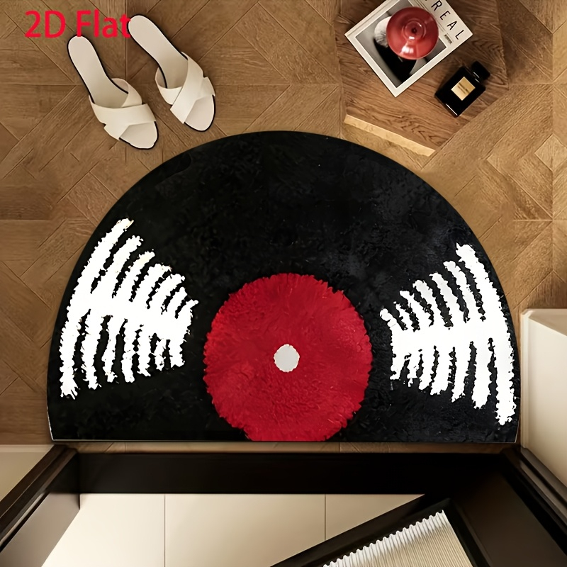 Retro Gaming Rug - VIKAMA Tapis de porte semi-circulaire vintage