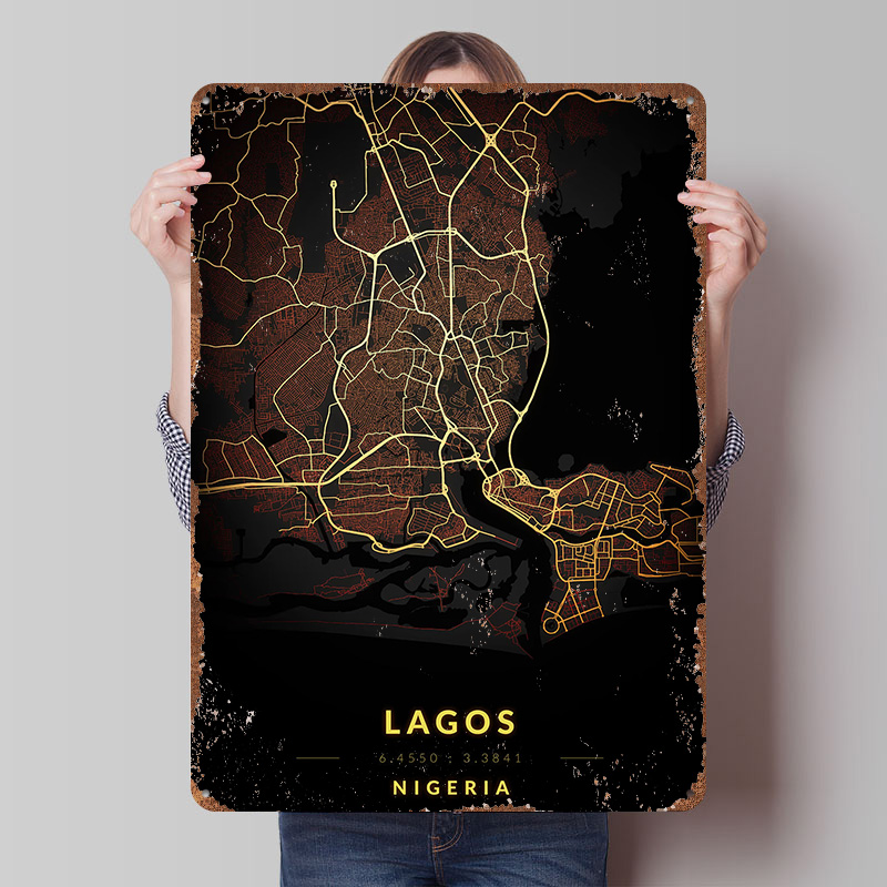 Affiche Carte de la Ville de L - Retro Gaming Bar avis et prix