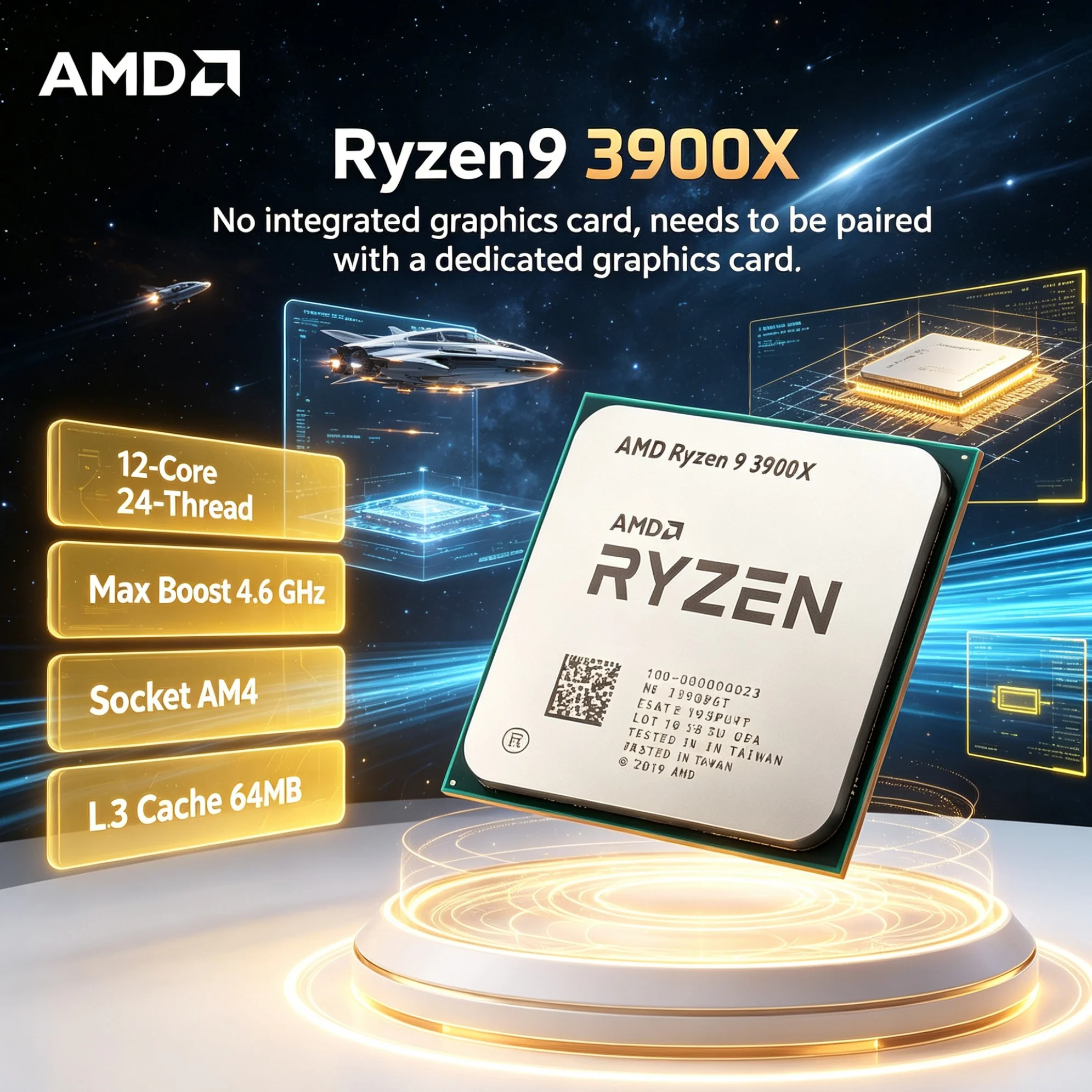 Processeur AMD Ryzen 9 3900X,  - Amd Cpu Ryzen 9 avis et prix