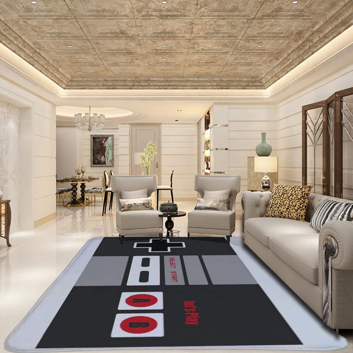 Tapis vintage sur le thème de  - Retro Gaming Rug avis et prix