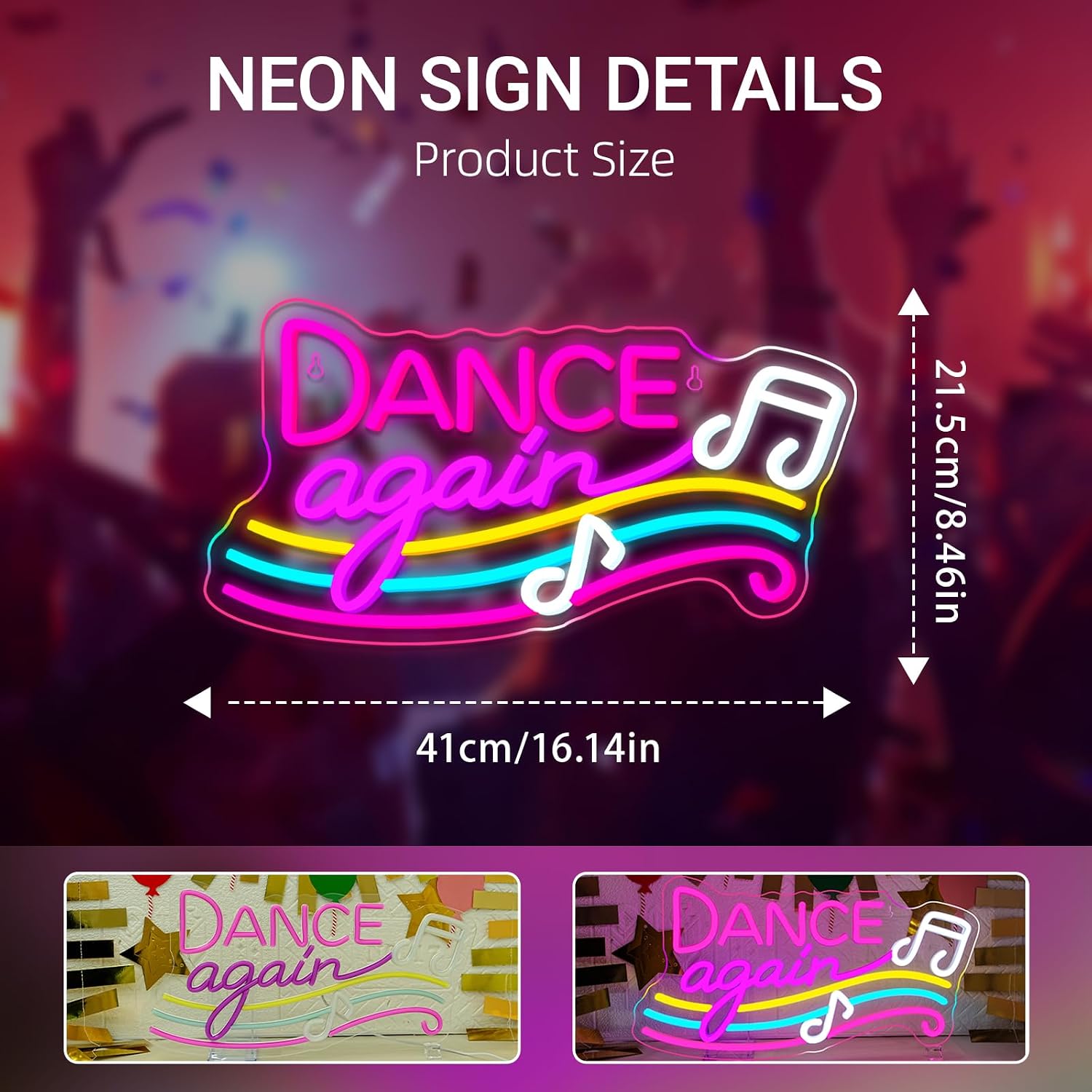 Enseigne néon LED Danse, alime - Retro Gaming Bar avis et prix