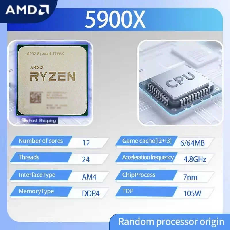 Processeur AMD Ryzen 9 5900X R - Amd Cpu Ryzen 9 avis et prix