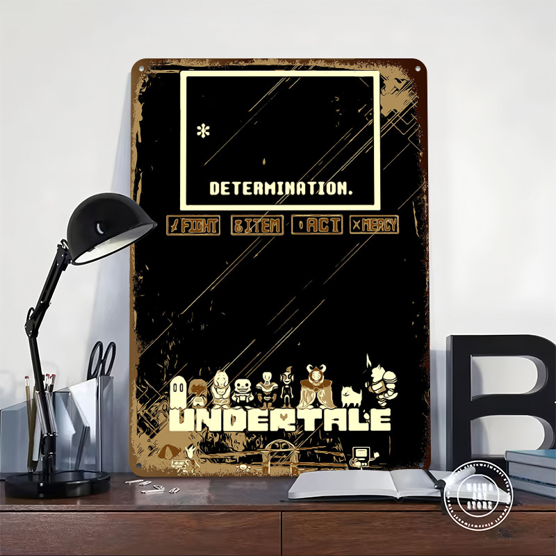 Affiche métallique Undertale,  - Retro Gaming Bar avis et prix